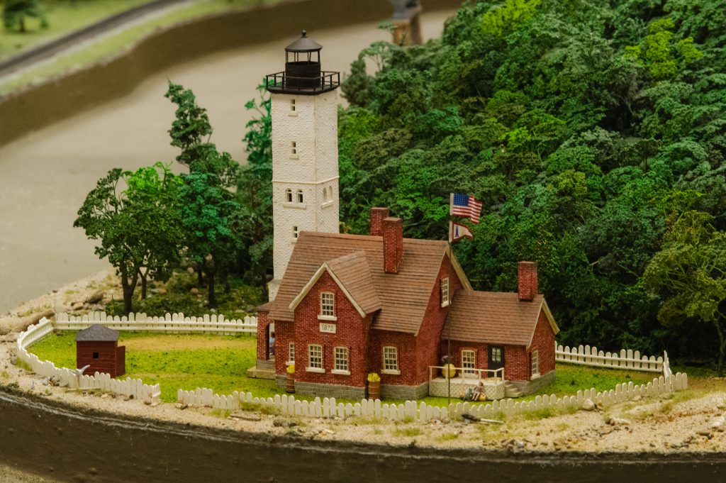 Kamin Science Center unveils new Presque Isle Lighthouse model in conjunction with the reopening of the Miniature Railroad and Village